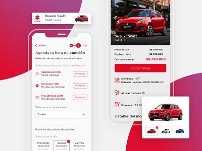 Dercocenter Dealerships · Mobile cars concept dealership design mobile ui ux