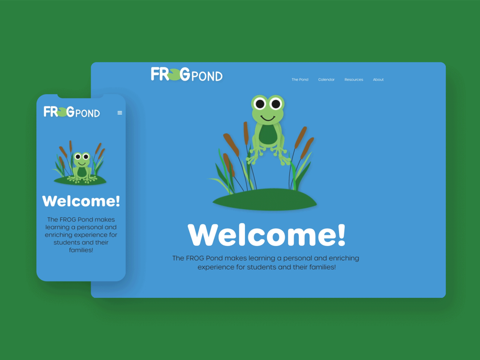Landing Page for Kindergarten Class by Sarah Carpenter on Dribbble