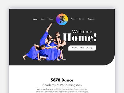 5678 Dance Website branding web webdesign