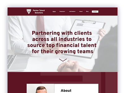 Parker Talent Solutions Website web webdesign