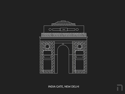 India Gate Illustration architect architectural architecture architecture design building building design design figma gate illustration illustrations india india designer india gate monument monument design monumental monuments uidesign webdesign