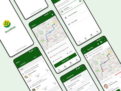 QuickRide Carpool App Redesign Concept