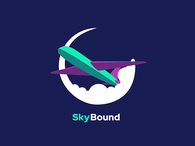 SkyBound Logo app branding design icon illustration logo minimal
