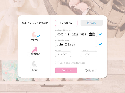 Credit Card Checkout - Daily UI #002 baby checkout credit card creditcard design ui form products purchase