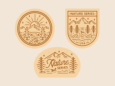 Nature Series adobe illustrator adobe photoshop art artist branding design icon illustration logo vector