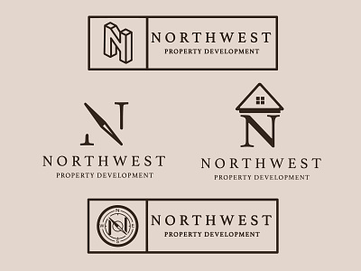 Northwest - Property Logo branding build building design icon illustration logo property rent vector