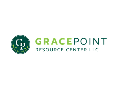 GracePoint Resource Center LLC Logo Option 2 brand design branding church logo counseling logo letter logo logo logo design monogram typogaphy