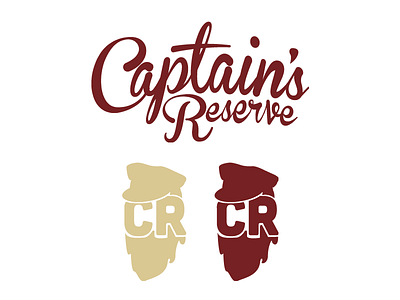 Captain's Reserve Logo beer branding illustration logo type