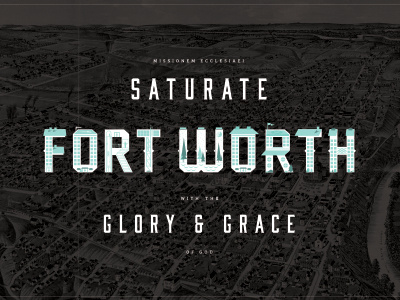 Saturate Fort fort worth illustration type