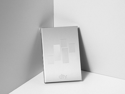 City - Rebranding advertising agency logo imagination minimal pantone silver simple sketch symbol visual visual identity