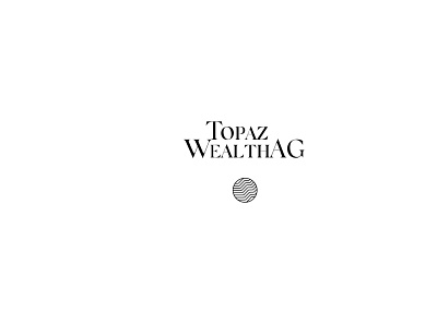 Topaz Wealth AG logotype adobe brand identity branding design digital graphic design logo minimal visual identity