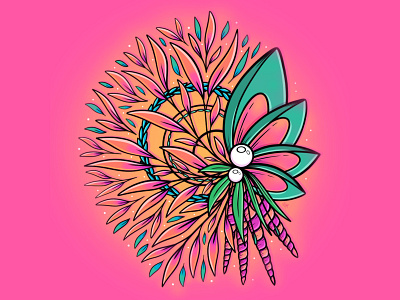 Doodles digitalillustration floral illustration procreate