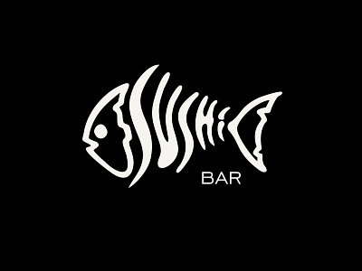 LOGO SUSHI BAR black design logo logos sushi