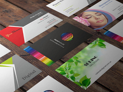 Different business cards business card client polygraph print production various vip