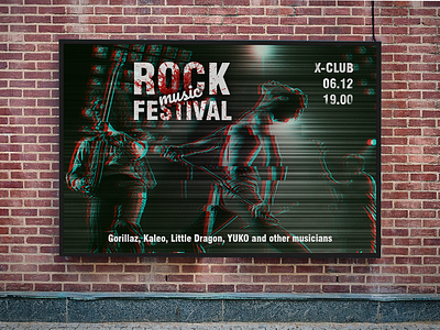 poster rock festival club design festival music poster art rock