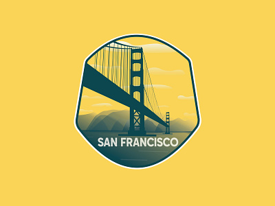 San Francisco - The Golden Gate Bridge adobe illustrator branding california chill chillin design goldengatebridge graphic design illustration logo san francisco sanfrancisco the golden gate bridge vector