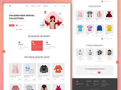 Kids Collection Landing Page by Sharon Ahmed ⭐️ on Dribbble