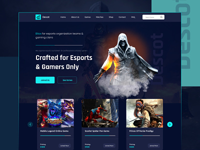 Descot || Game Website Design