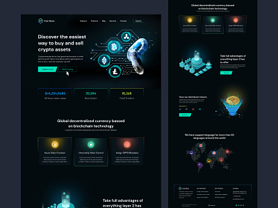 Cryptocurrency Landing Page