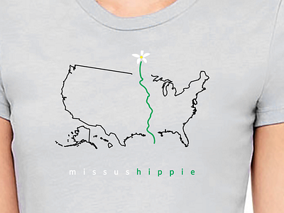 Missus Hippie T-Shirt Design design t shirt