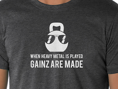 When Heavy Metal Is Played T Shirt Mockup graphic design tshirt design