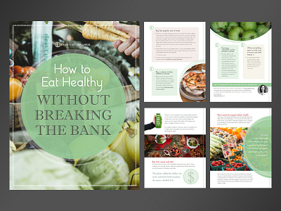 Healthy Eating Ebook Design ebook design graphic design