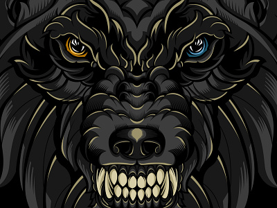 The Wolf adobe illustrator adobe photoshop digitalart drawing graphic illustration vector vector artwork vector illustration wolf