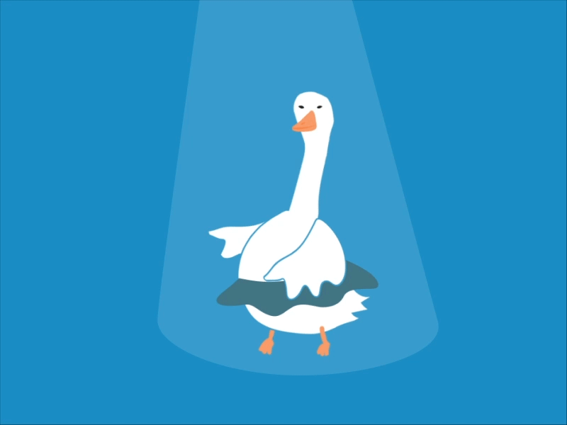 Dancegoose animal animation charachter dance goose illustration loop
