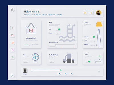 Neumorphism Smart Home