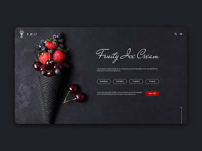 Web for Ordering Ice Cream ice cream ice cream shop modern design modern web design realism realistic shopping shopping app shopping basket shopping site shopping website ui design ux design ux design web web design web ui design