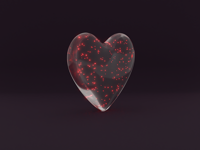 Valentine's heart 3d 3dheart blender glass heart valentine valentines day