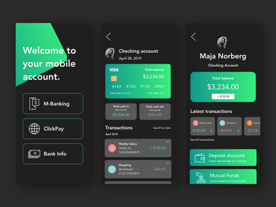 Mobile Banking UI Design app design bank app bank card design figma figmadesign mobile app mobile app design typography ui ui design ui ux ux ux design ux ui