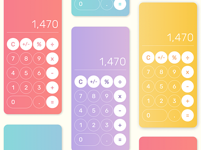 Daily UI 004: Calculator #DailyUI