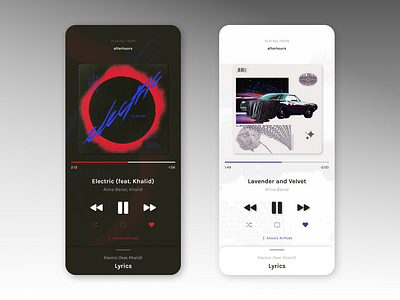 Daily UI 009: Music Player #DailyUI app app design app ui app ux daily ui dailyui design figma figmadesign mobile app mobile app design music player music player ui typography ui ui design ui ux ux ux design ux ui