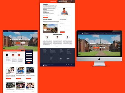 Web Landing page - Abc University