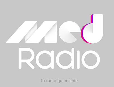 MED RADIO branding design icon logo radio typography