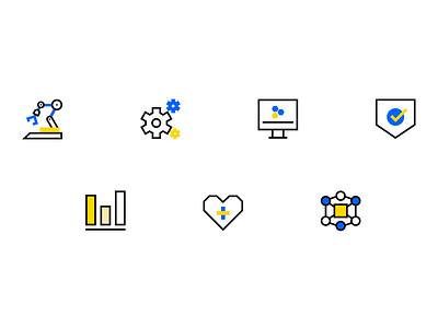 P-Tech Iconography Style creative design iconography rebrand