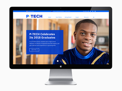 P-Tech Website Refresh branding creative direction design p tech redesign web