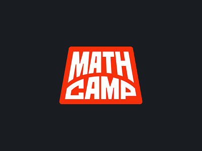 Math Camp camp logotype mathcamp patch