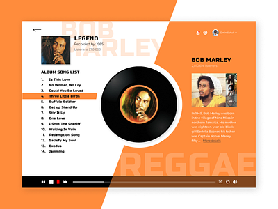 009 Daily UI. Music Player