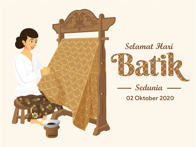 National Batik day design graphic design poster poster design uiinspirations uiuxdesign