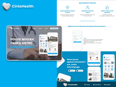 Landing Page of CintaHealth App