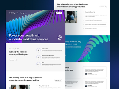 Landing Page : Web Digital Marketing Service design graphic design indonesia landingpage ui ui dashboard uidesign uiuxdesign website