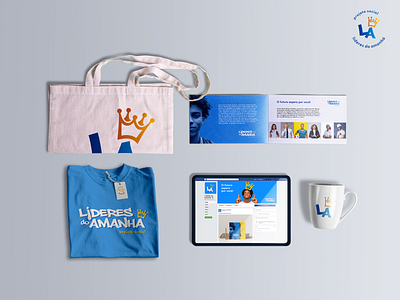 Lideres do Amanha | Leaders of Tomorrow branding design identidade visual logo design social project