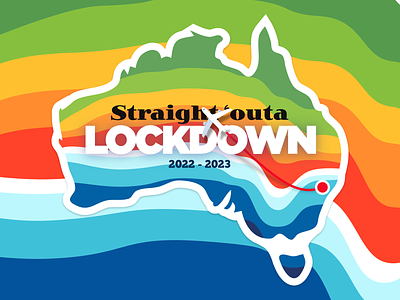 Straight 'outa Lockdown – 2022 / 2023 aussie australia lockdown sticker