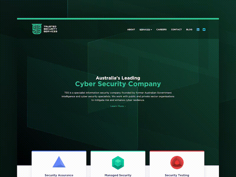 TSS Cyber Website Now Live cyber cyber security tss website