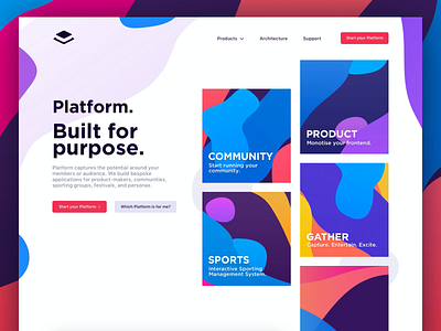Platform (Sneak Peek) app branding branding design community illustration platform product sneak peak website