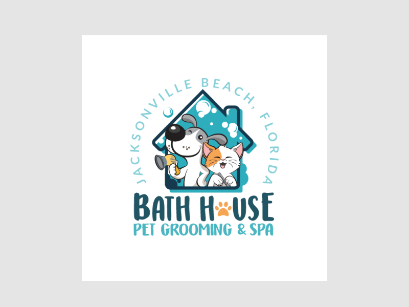 Bath House Pet Grooming & Spa by Arttastica on Dribbble