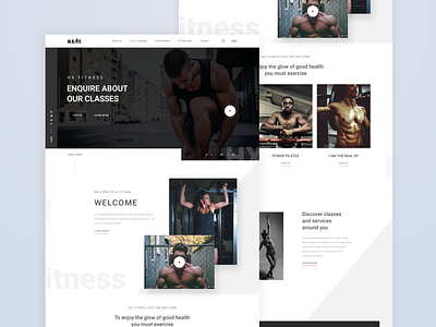 HX Fitness Homepage branding fitness health personal trainer ui uidesign ux
