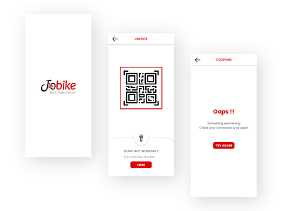a bicycle sharing app redesign concept ui uidesign